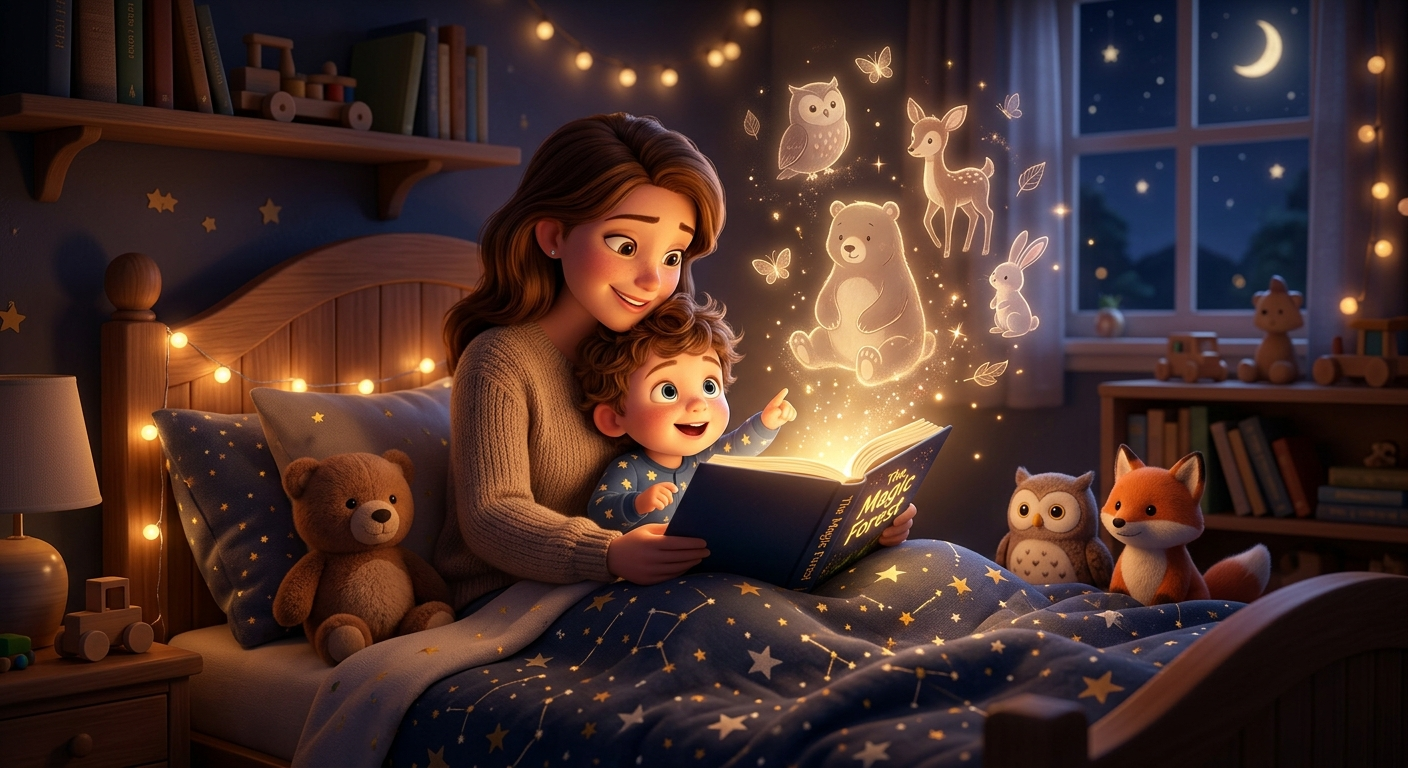The Magic of Bedtime Stories: Improving Toddler Sleep and Vocabulary