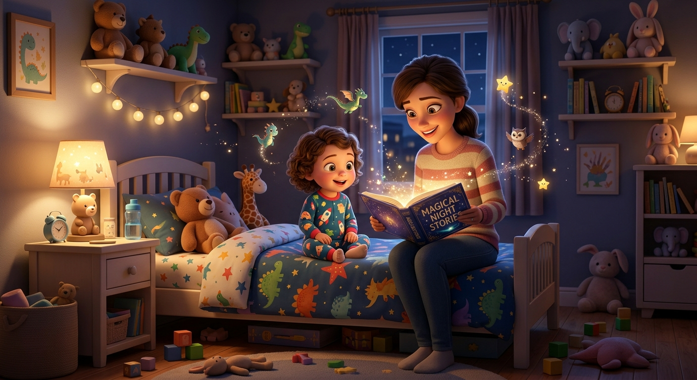 The Magic of Bedtime Stories: How Nightly Reading Boosts Sleep and Vocabulary