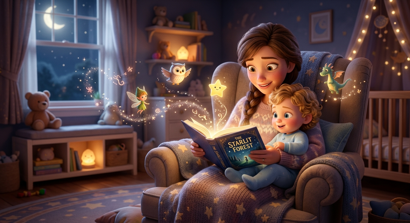 Uyku Öncesi Masalların Büyüsü: Yürümeye Başlayan Çocuğunuz İçin Daha İyi Uyku ve Daha Geniş Kelime Hazinesi