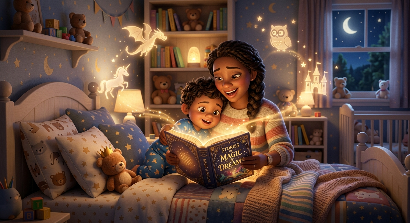 Uyku Öncesi Masalların Büyüsü: Kitap Okumak Çocuğunuzun Uykusunu ve Kelime Hazinesini Nasıl Geliştirir?