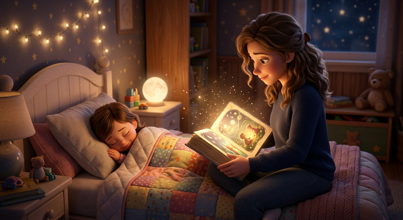 The Magic of Bedtime Stories: Better Sleep and Bigger Vocabularies