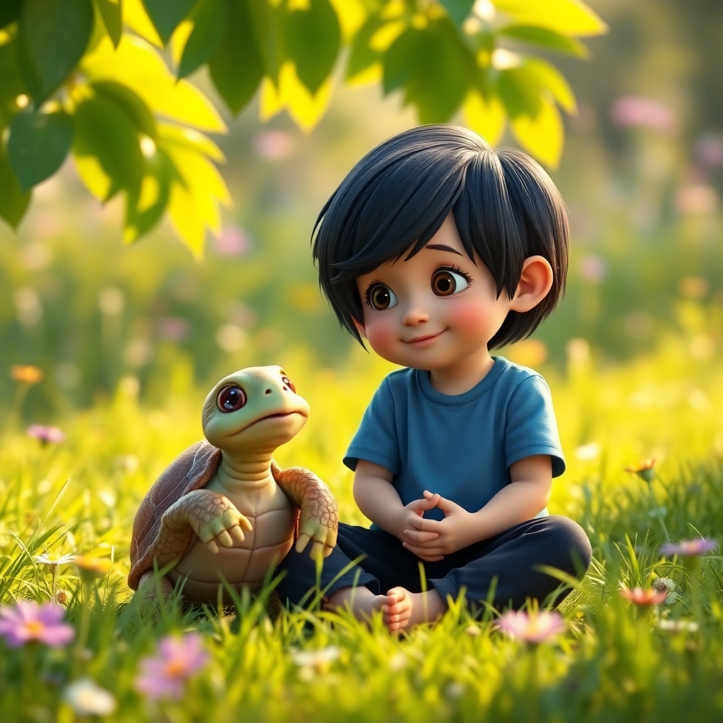 Enes and the Wise Turtle's Time-Saving Lesson